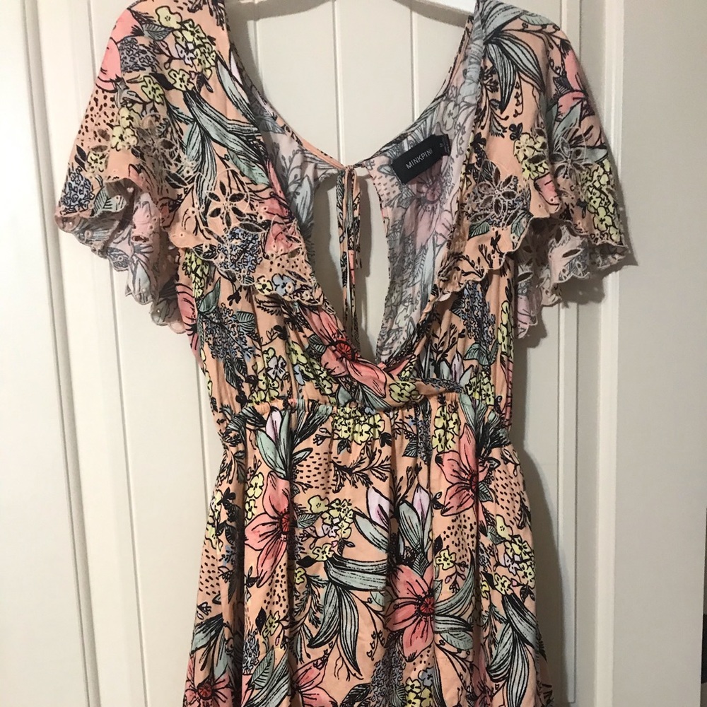 MINKPINK Tropical floral dress